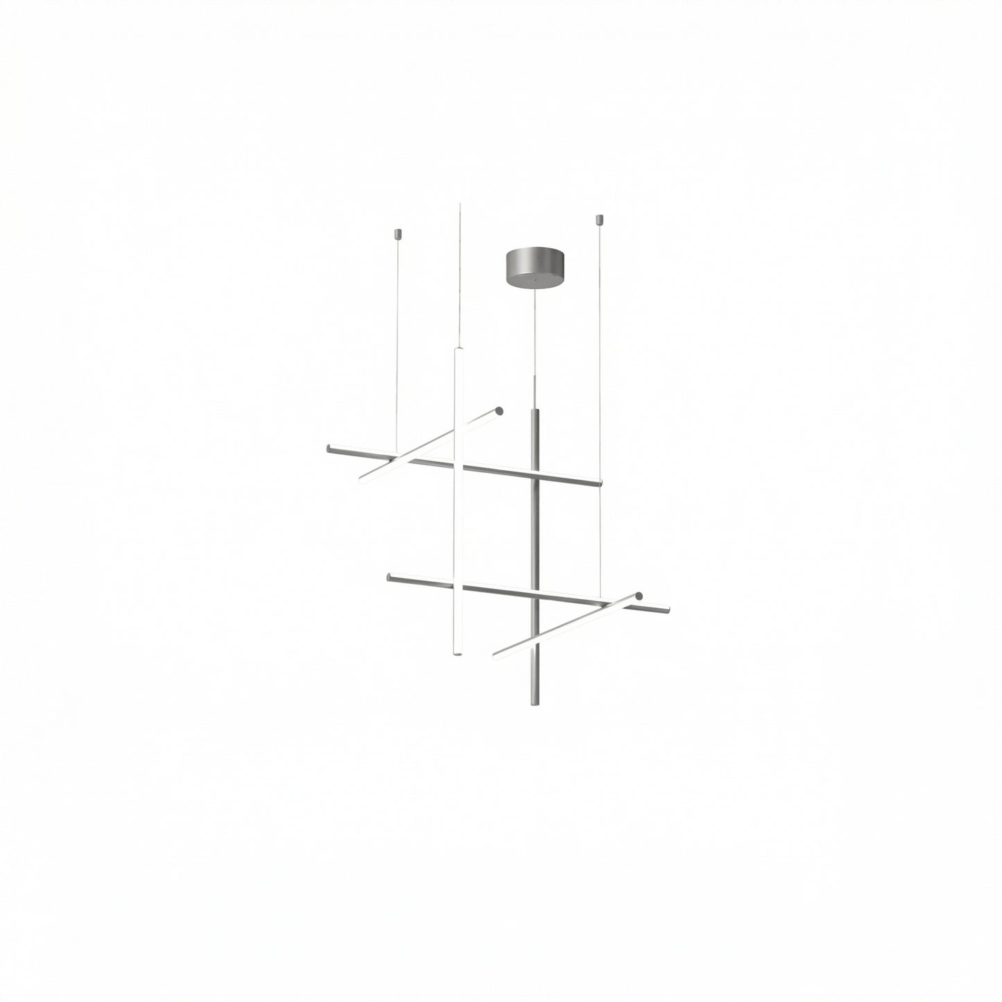 Luxury Italian Gold Tube LED Chandelier for Kitchen & Living Spaces
