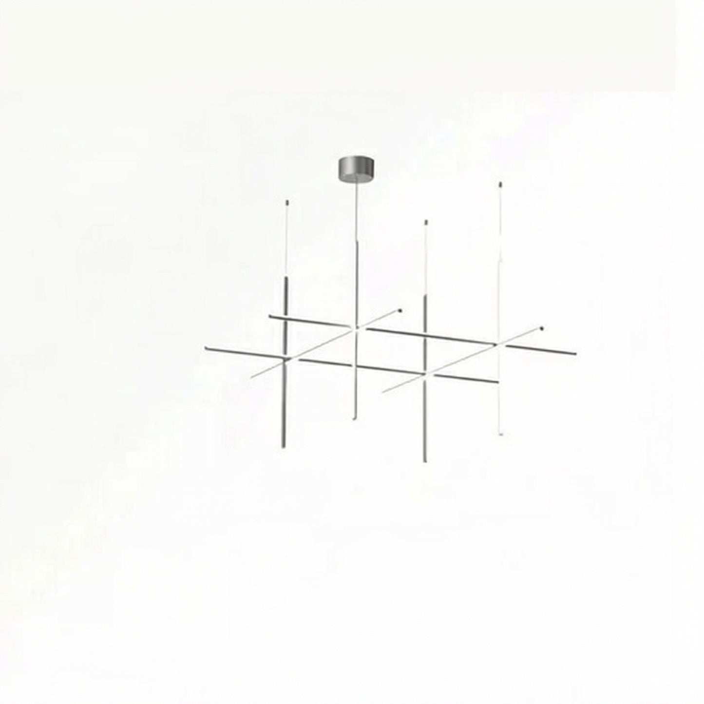 Luxury Italian Gold Tube LED Chandelier for Kitchen & Living Spaces
