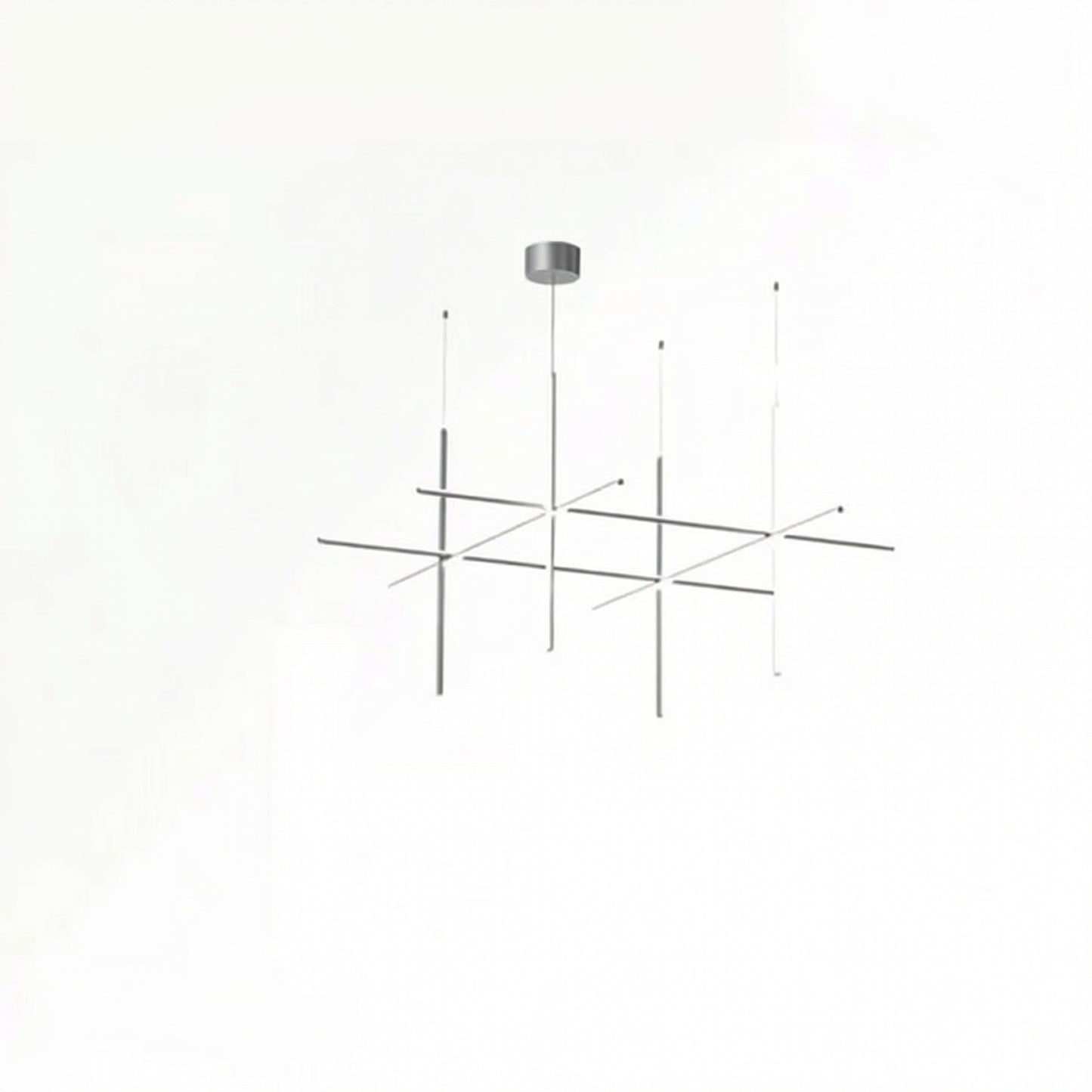 Luxury Italian Gold Tube LED Chandelier for Kitchen & Living Spaces