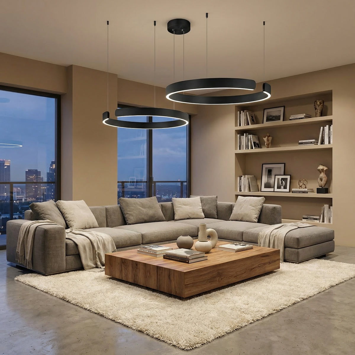 Premium Round Ring Lamp for Living Room