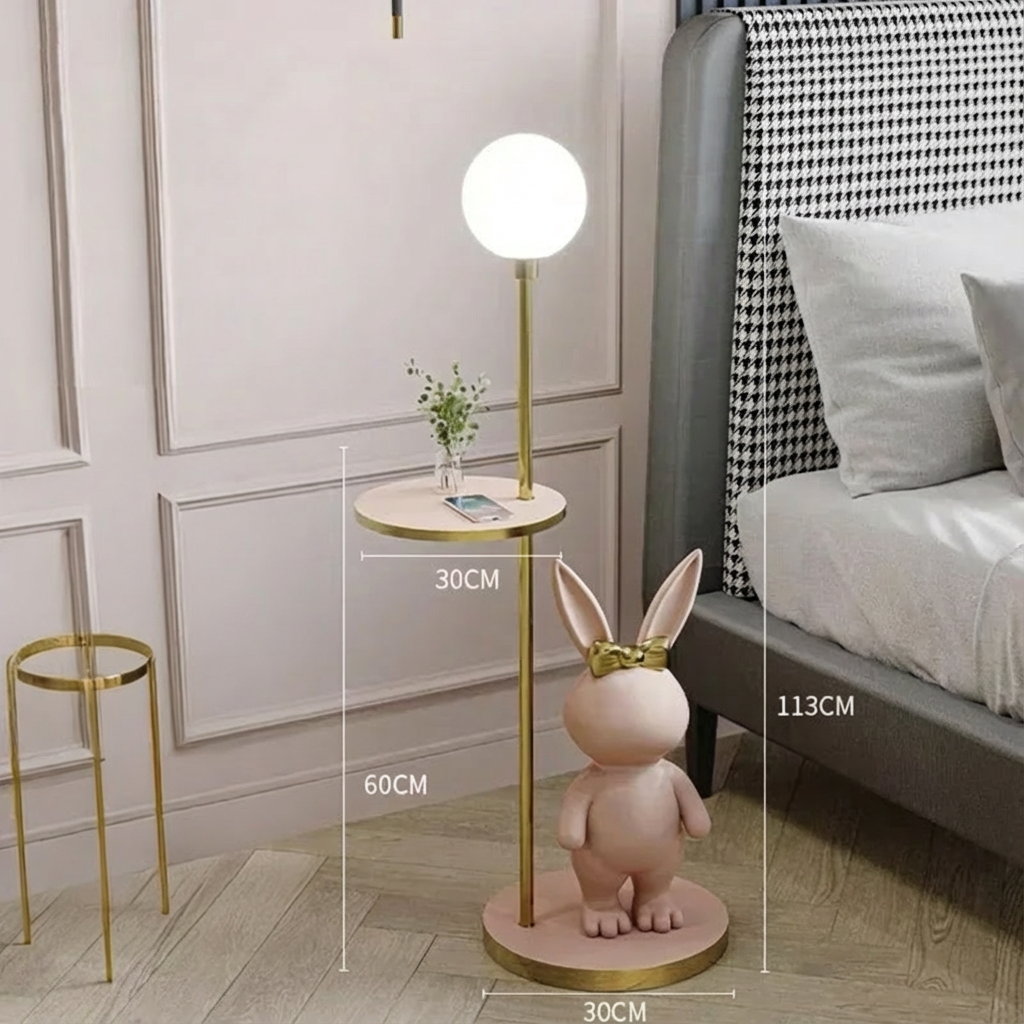 Modern Decorative Rabbit Floor Lamp LED Bedside & Room Atmosphere Light