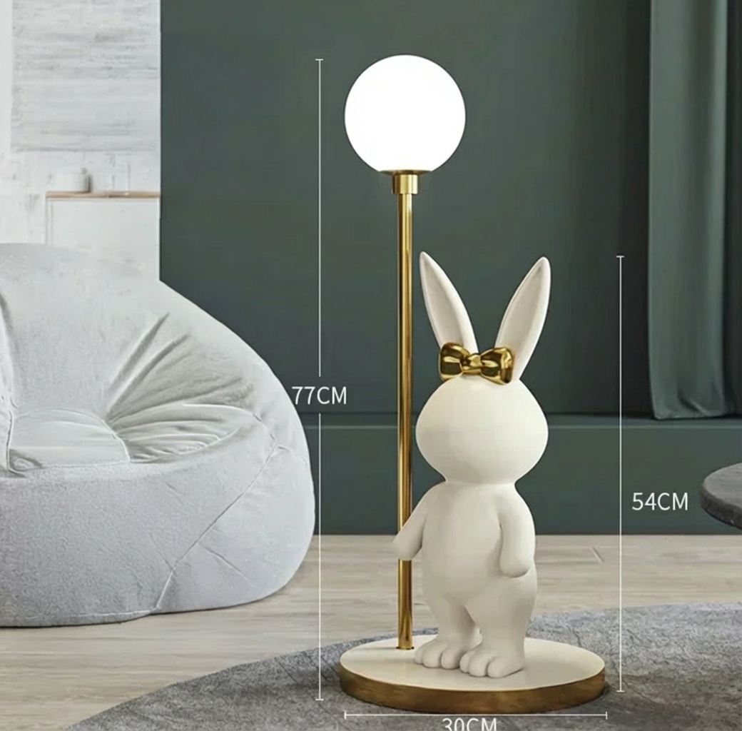 Modern Decorative Rabbit Floor Lamp LED Bedside & Room Atmosphere Light