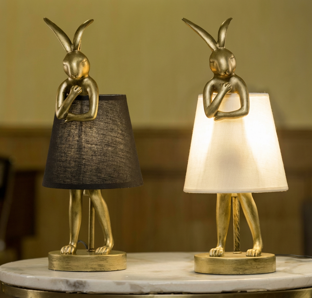 Rabbit Table Lamp for Bedroom, Kids Room & Cozy Home Decor