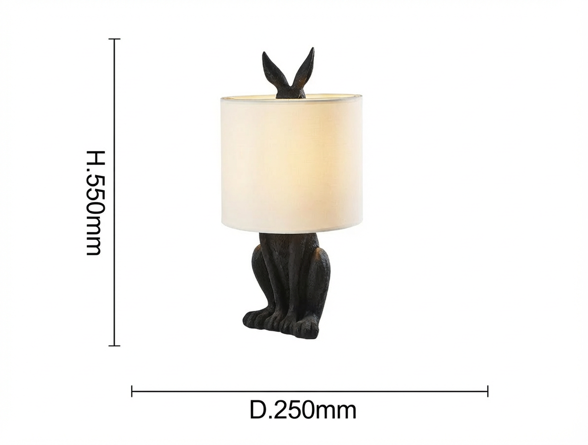 Rabbit Table Lamp for Bedroom, Kids Room & Cozy Home Decor