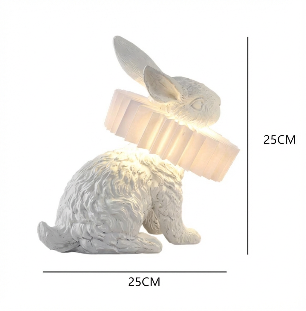 Rabbit Table Lamp for Bedroom, Kids Room & Cozy Home Decor