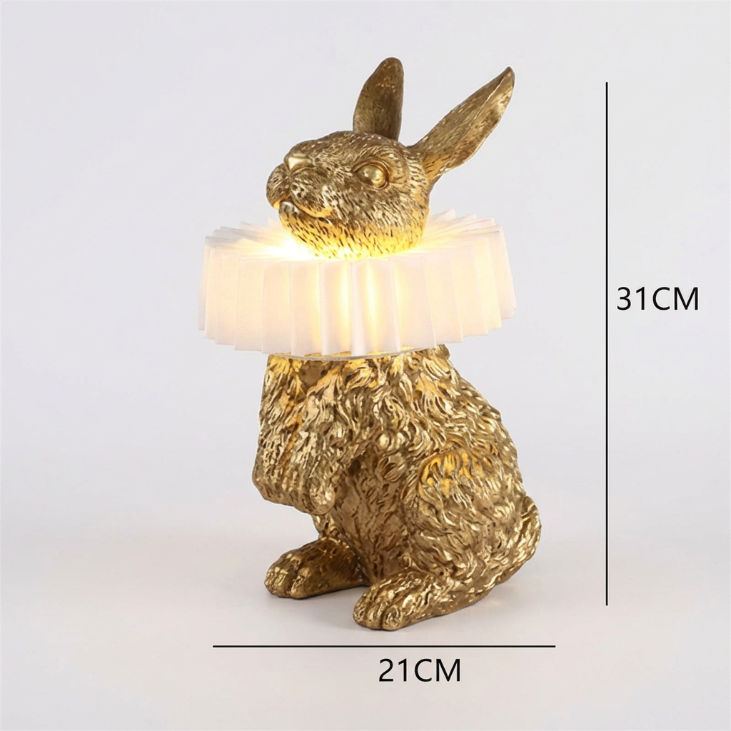 Rabbit Table Lamp for Bedroom, Kids Room & Cozy Home Decor