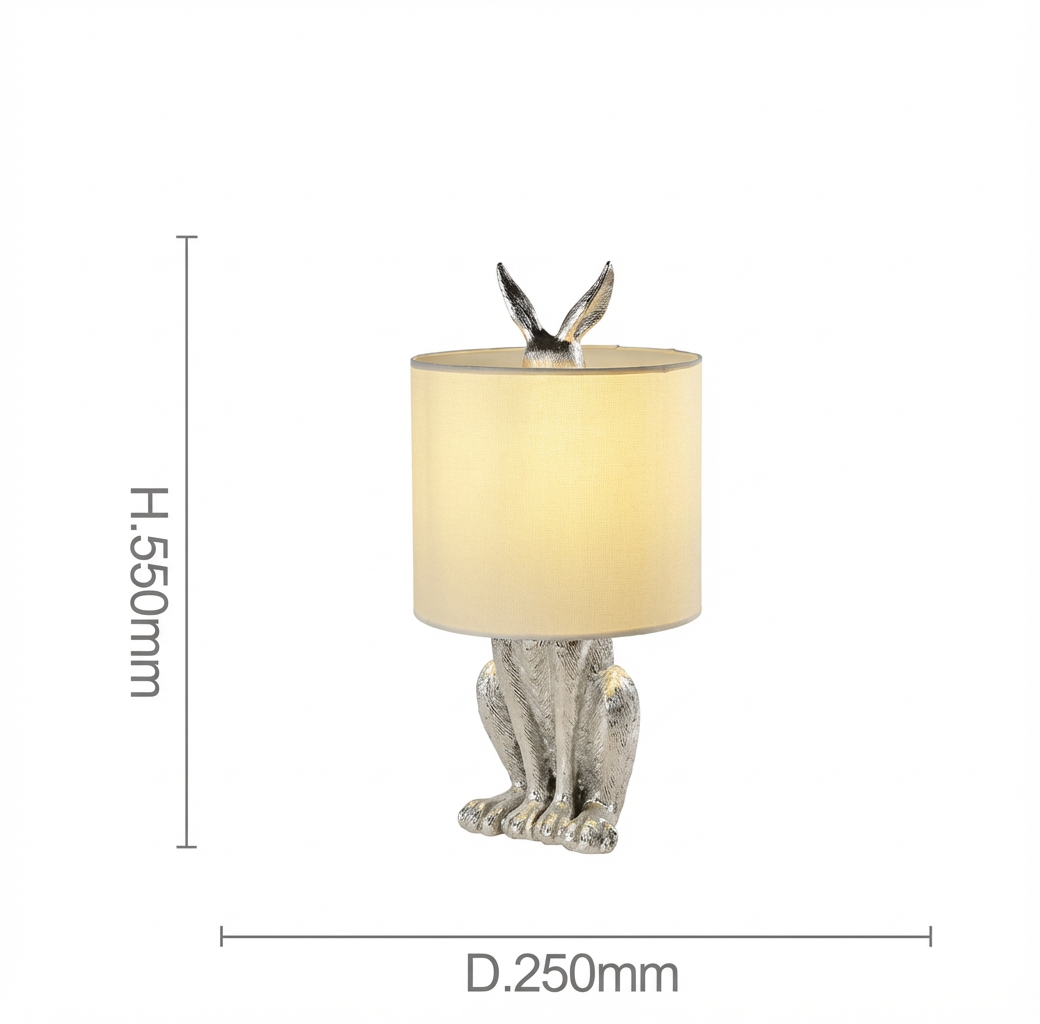 Rabbit Table Lamp for Bedroom, Kids Room & Cozy Home Decor