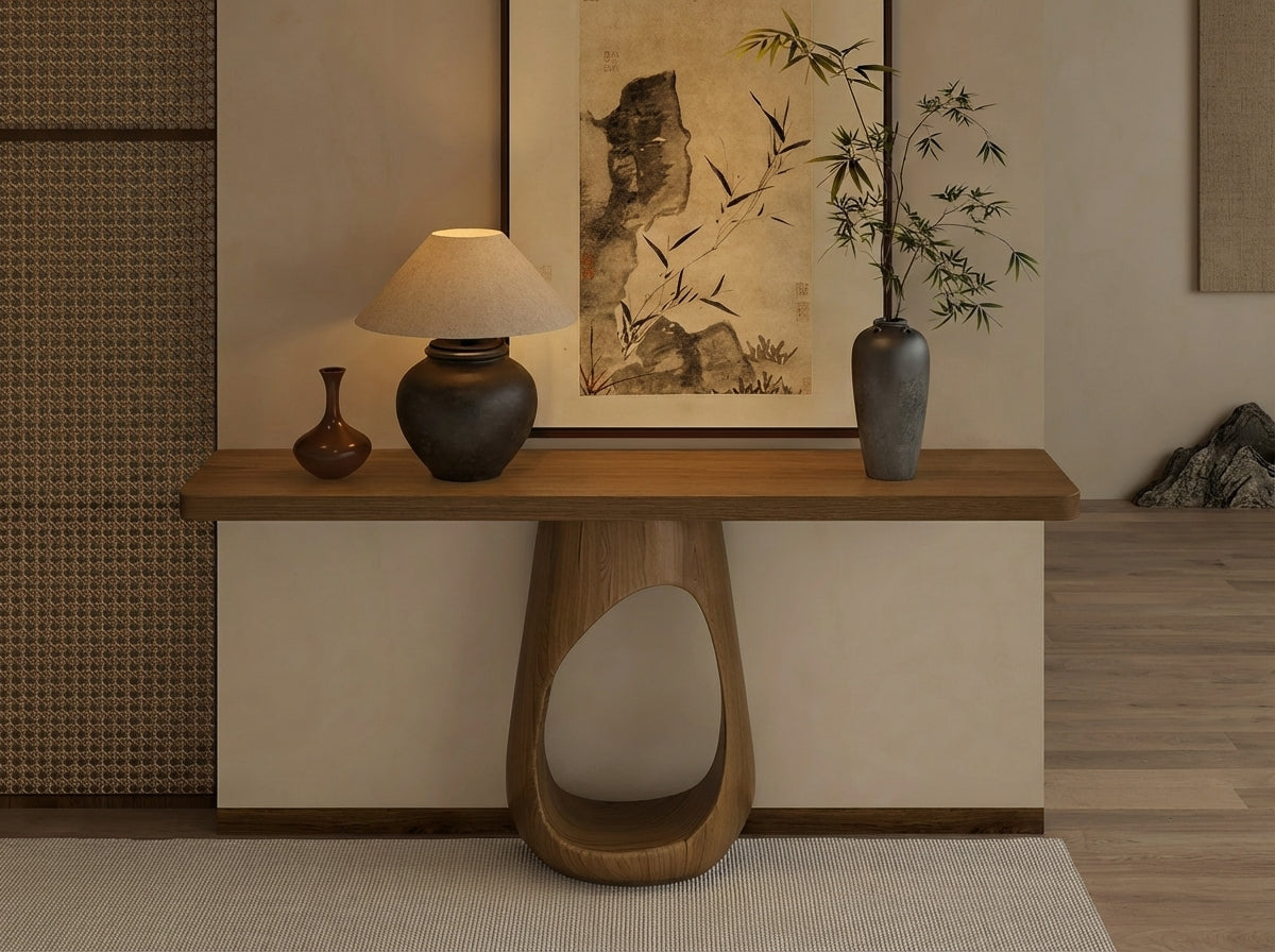 High End Mid Century Console Table  American Classic Look for Entryway Décor