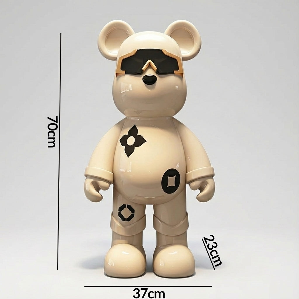 Designer Violent Bear Statue Premium Living Room TV Cabinet Decoration