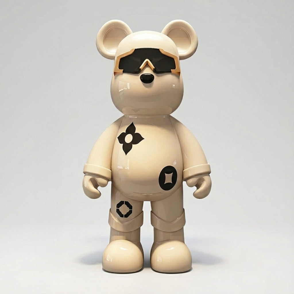 Designer Violent Bear Statue Premium Living Room TV Cabinet Decoration