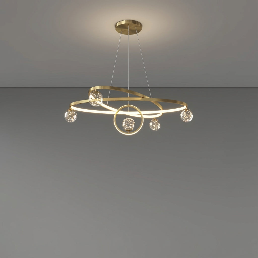 Minimalist LED Ceiling Chandelier for Living Room or Dining Room