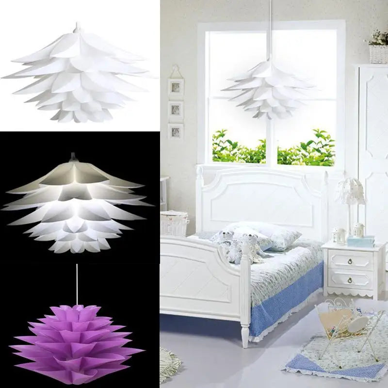 DIY Modern Premium Lotus Purple Chandelier Lighting