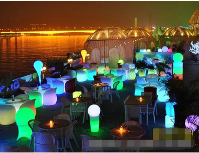 Illuminate Your Space: LED Rechargeable Glowing Armchair for Living Room & Bar