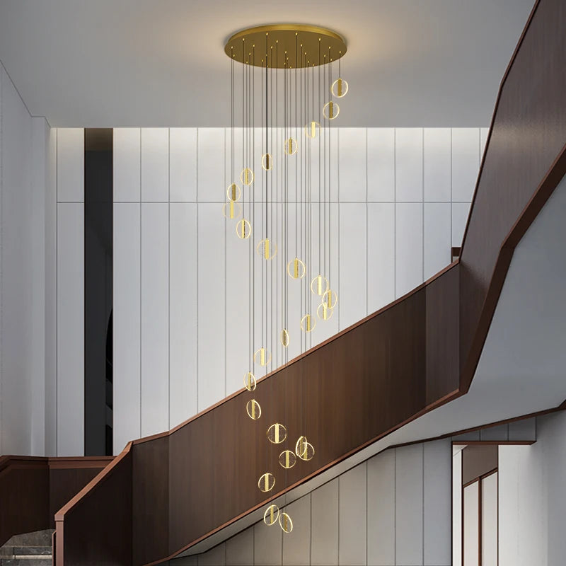 Vintage Iron Chandelier with Soft Cloth Lampshades