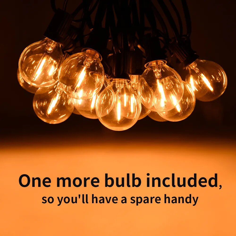 Hanging Outdoor LED Fairy String Lights/G40 Globe LED Bulbs Patio Light