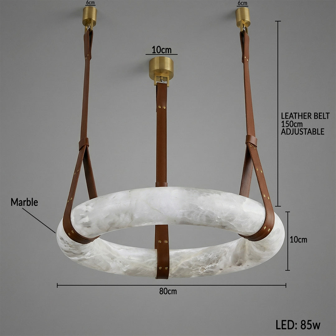 Premium Copper & Marble Pendant Light Perfect for Offices, Living Rooms & Dining Spaces