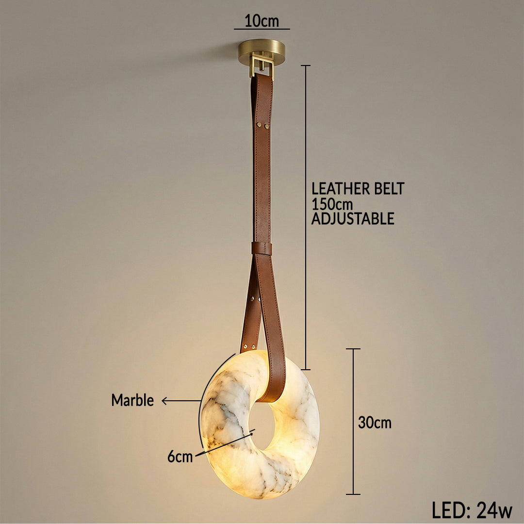 Premium Copper & Marble Pendant Light Perfect for Offices, Living Rooms & Dining Spaces