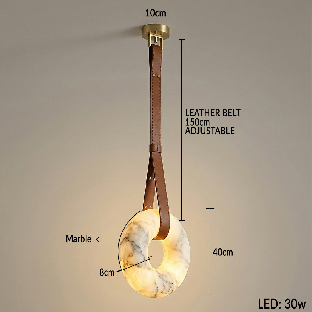 Premium Copper & Marble Pendant Light Perfect for Offices, Living Rooms & Dining Spaces