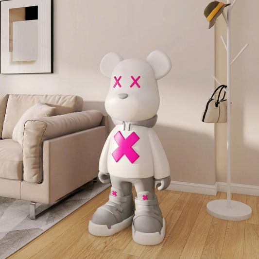 Luxury Resin Sculpture Statue of Violent Bear For Home Decoration