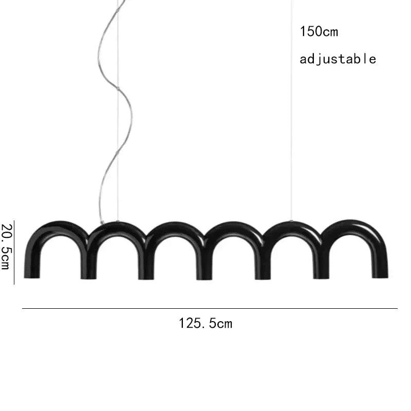 Luxury U-Shaped Chandelier Linear Light for Bedrooms, Kitchens & Luxury Bars