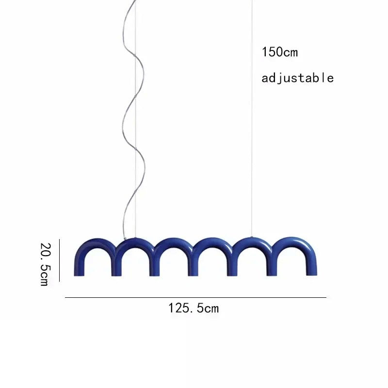 Luxury U-Shaped Chandelier Linear Light for Bedrooms, Kitchens & Luxury Bars