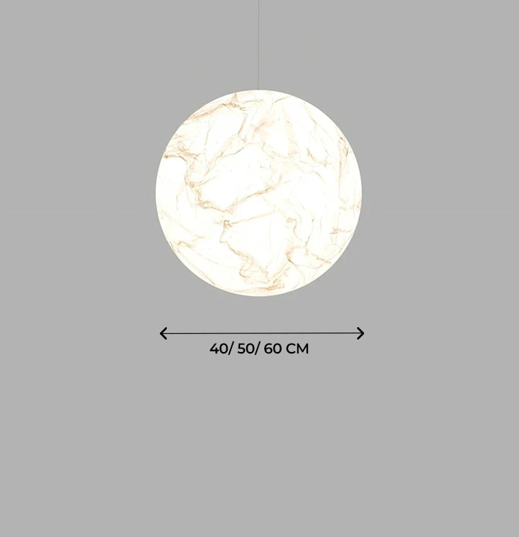 Nordic Moon Chandelier LED Paper Ball Pendant Lamp for Living Room, Bedroom & Kids’ Space Decor