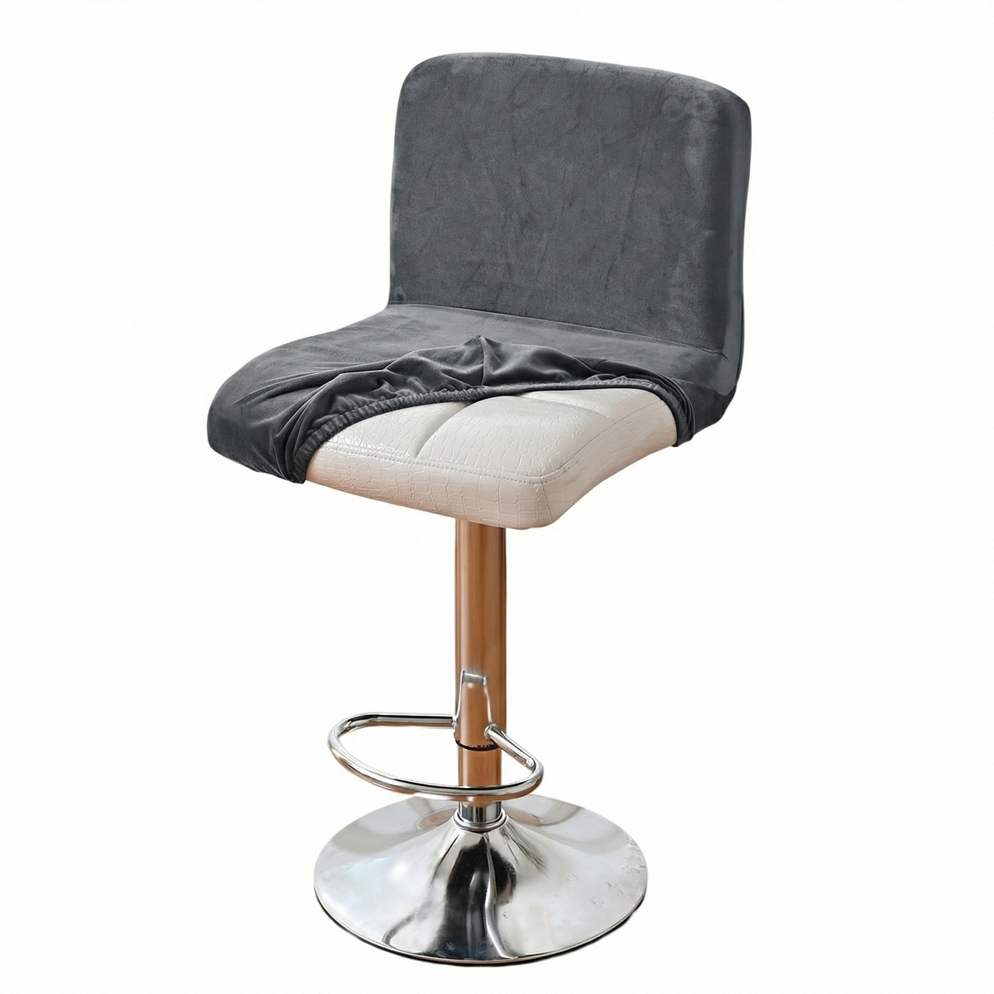 Premium Velvet Barstool Chair Slipcover for Pub & Dining Chairs