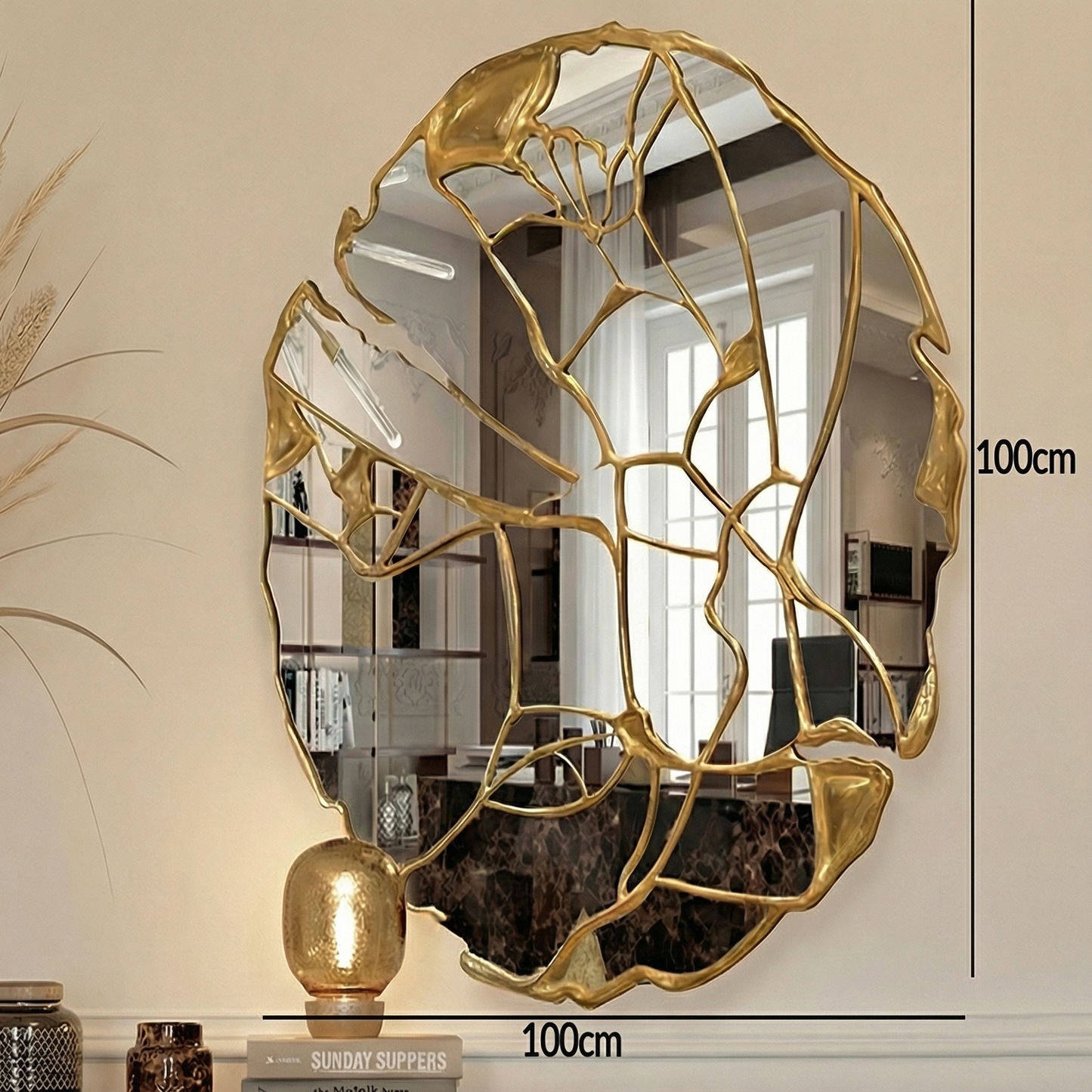 Large Vanity Mirror with LED Perfect For Room Decor & Makeup Vanity Essential