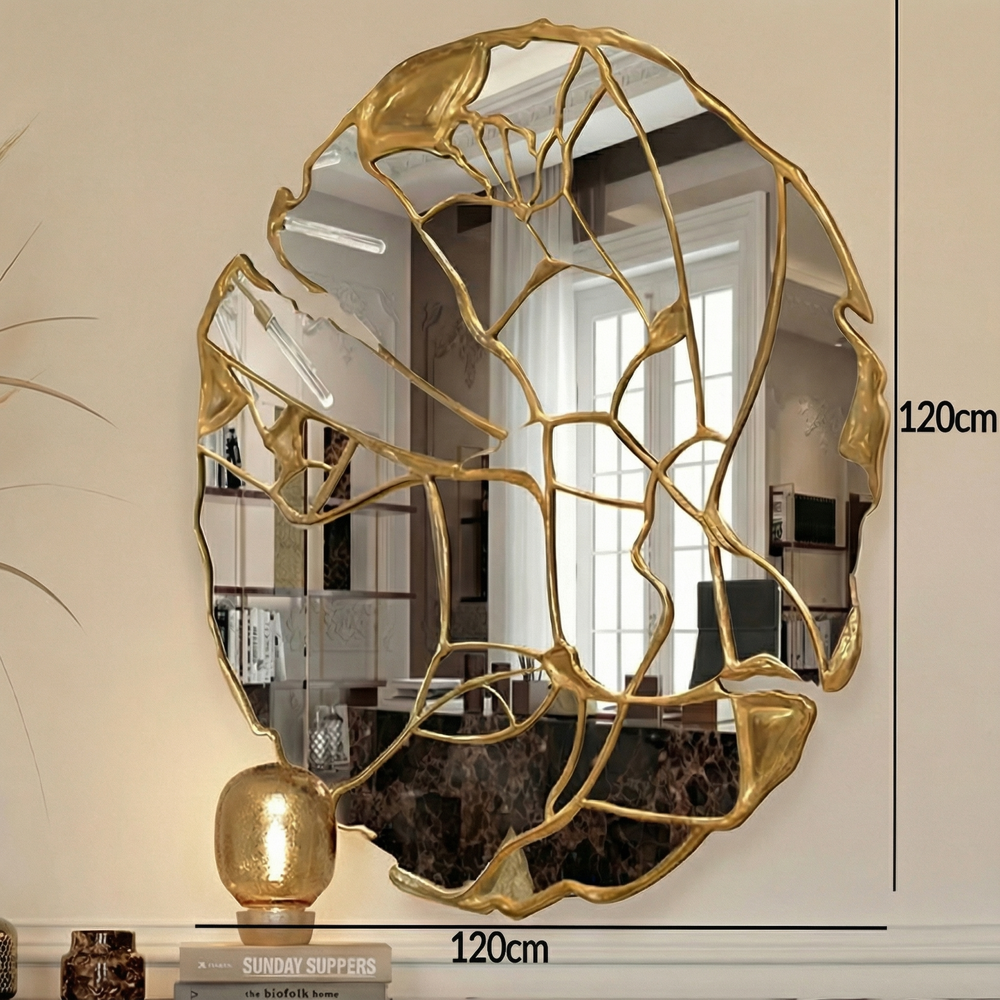 Large Vanity Mirror with LED Perfect For Room Decor & Makeup Vanity Essential