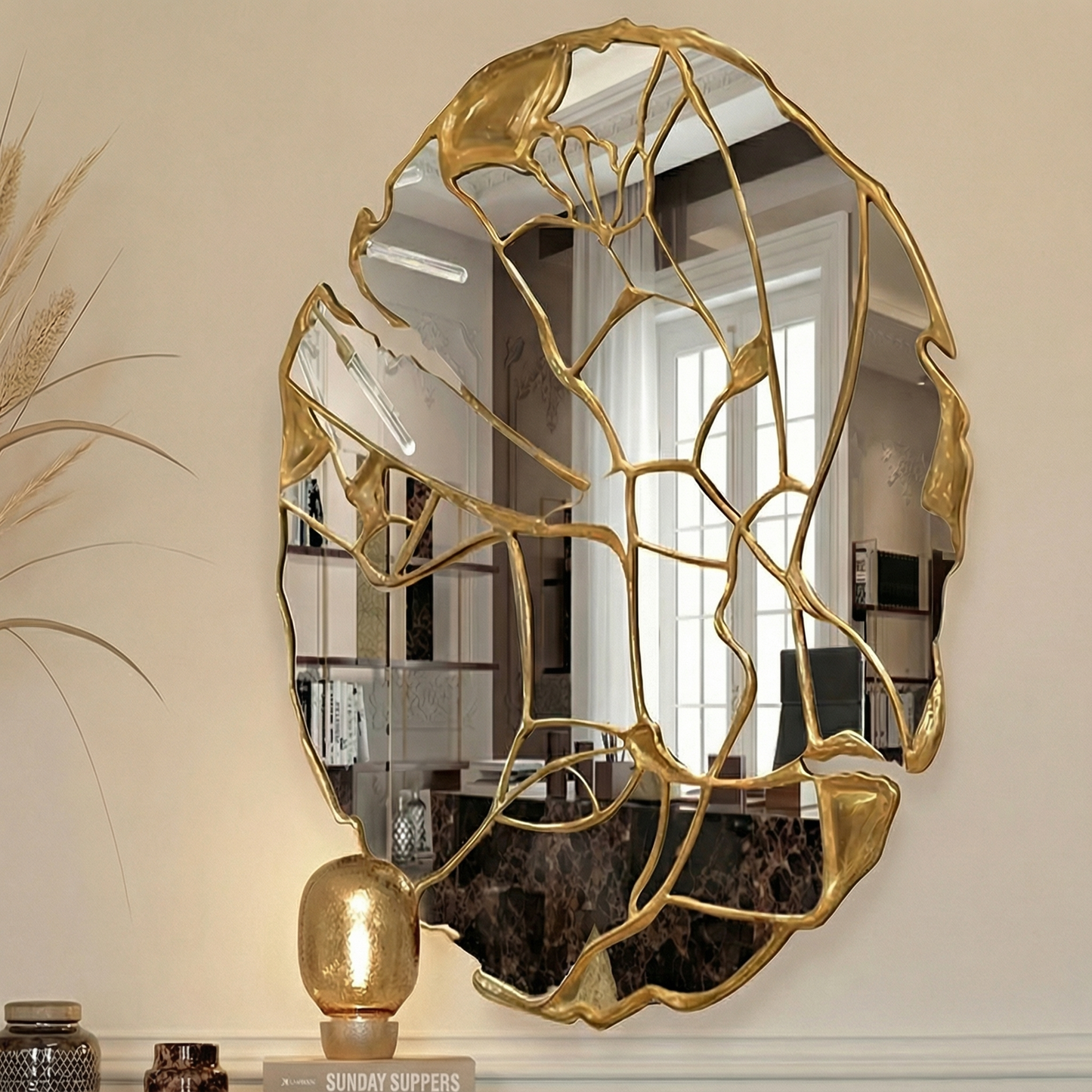 Large Vanity Mirror with LED Perfect For Room Decor & Makeup Vanity Essential