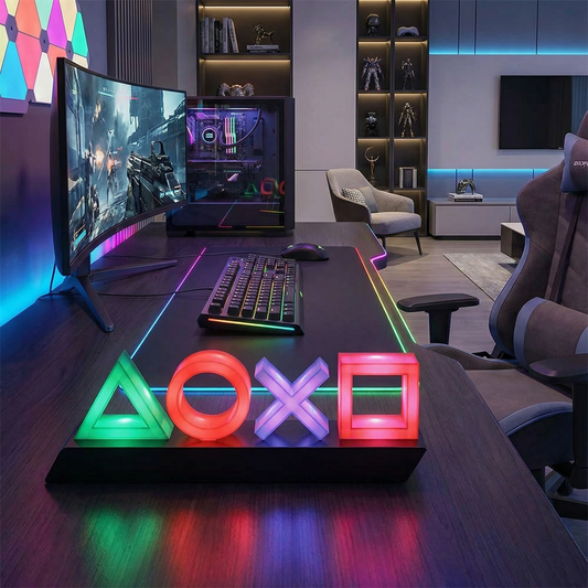 Acrylic Neon Game LED Light USB Powered with Voice Control for Gamers