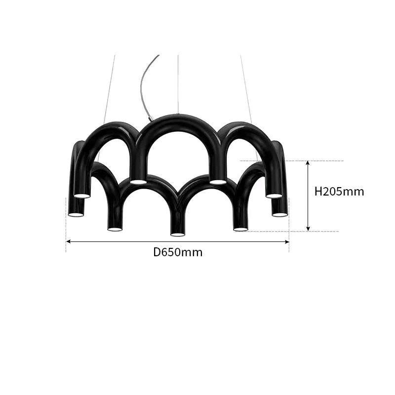 Luxury U-Shaped Chandelier Linear Light for Bedrooms, Kitchens & Luxury Bars