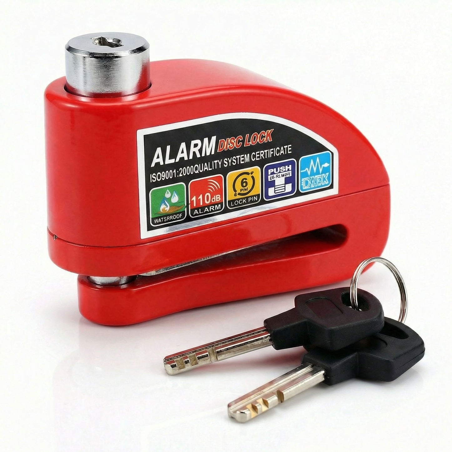 Anti Theft Disc Brake Motorbike Lock with Alarm