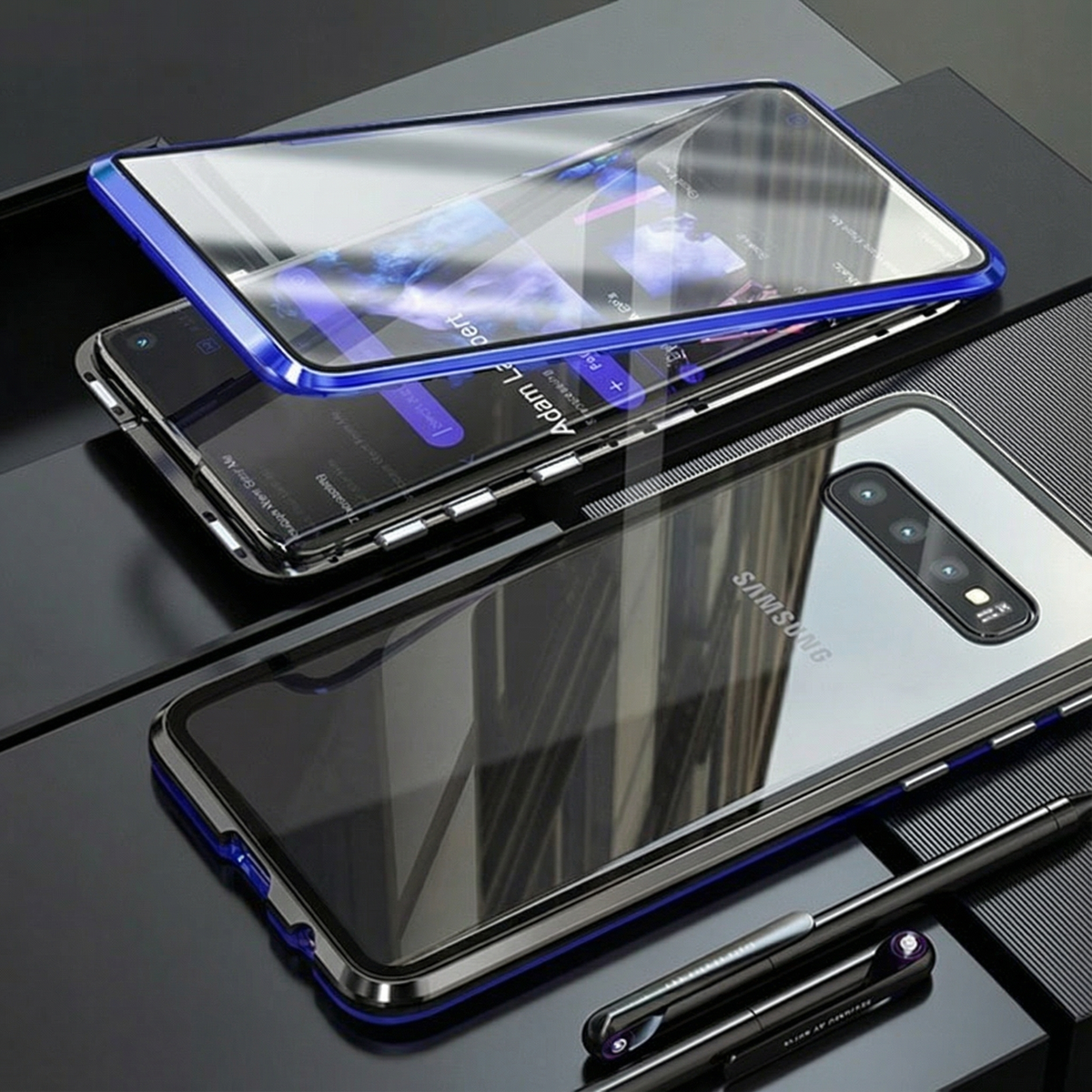 Magnetic Double Sided Case Sleek, Shockproof & Stylish for Samsung Galaxy