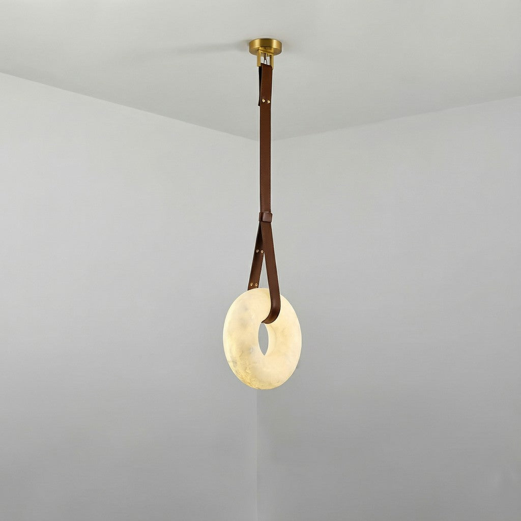 Premium Copper & Marble Pendant Light Perfect for Offices, Living Rooms & Dining Spaces