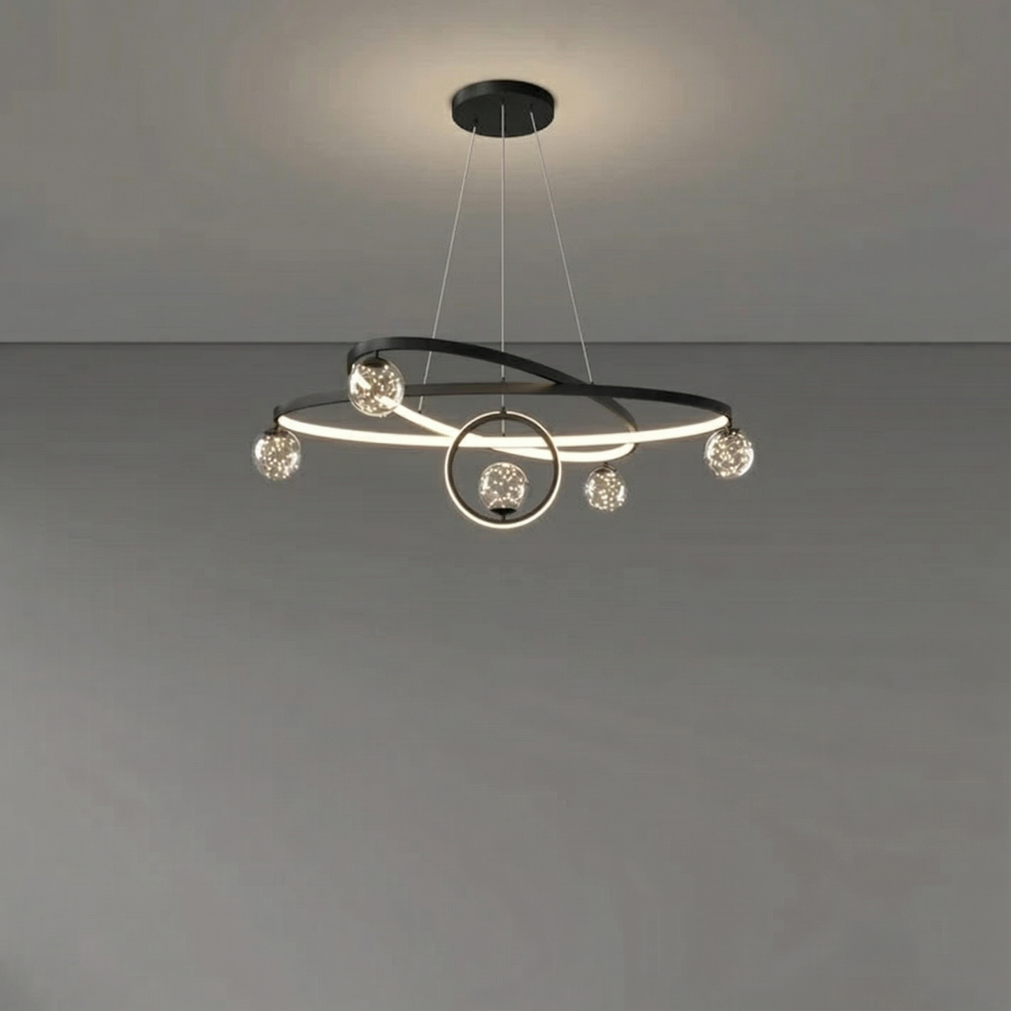Minimalist LED Ceiling Chandelier for Living Room or Dining Room