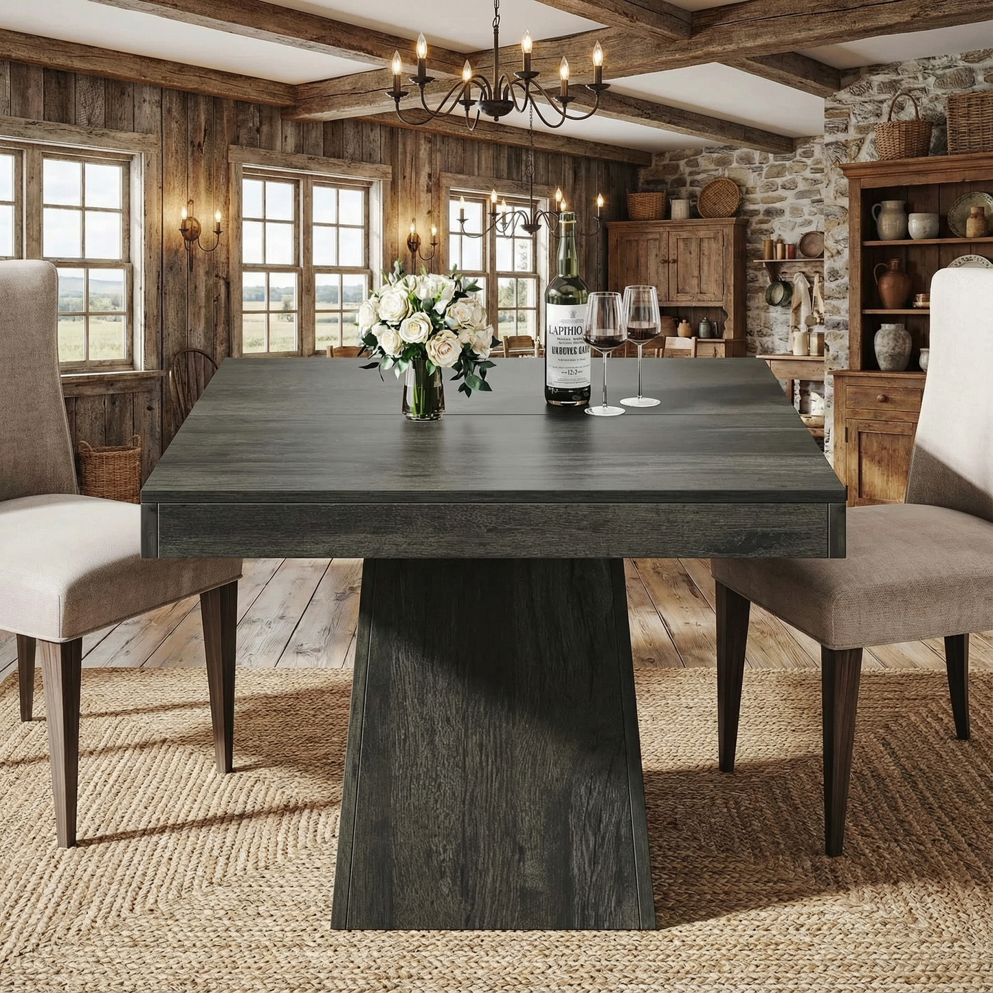 Tribesigns Square Dining Table for Kitchen & Modern Homes