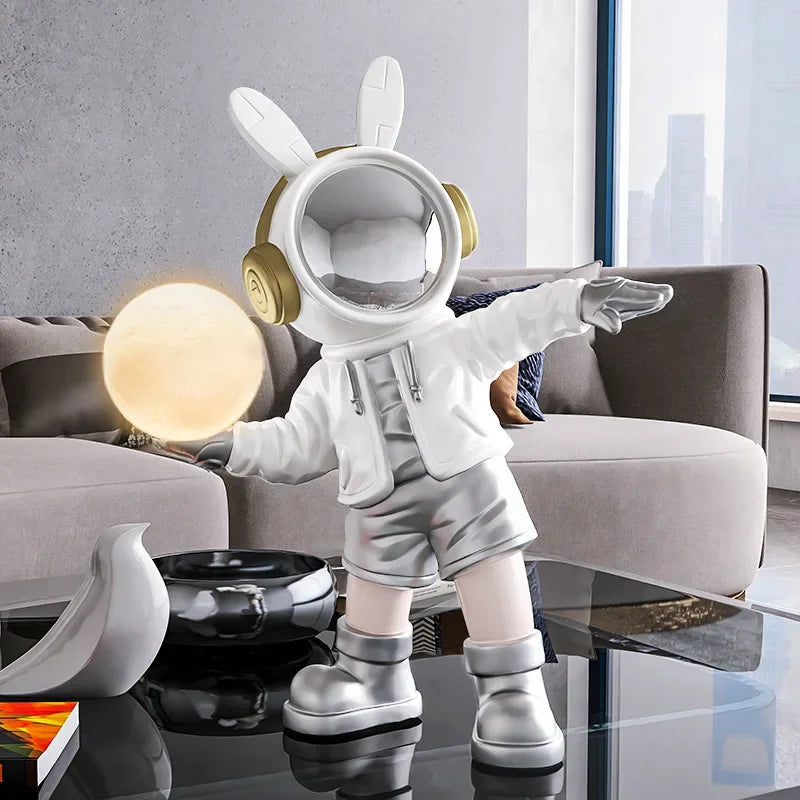 Premium Astronaut Night Light Resin Statue For Home