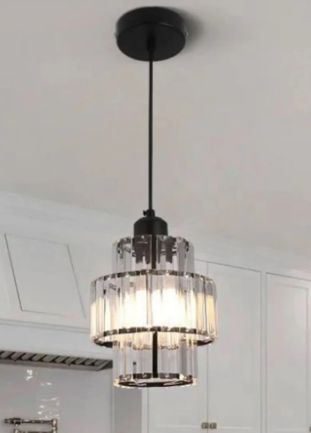 Luxury Crystal LED Pendant Chandelier for Dining Room, Living Room & Ceilings