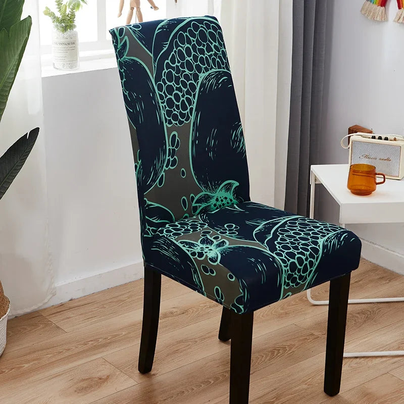 Printed Elastic Chair Covers Washable & Stylish for Home, Hotel & Office