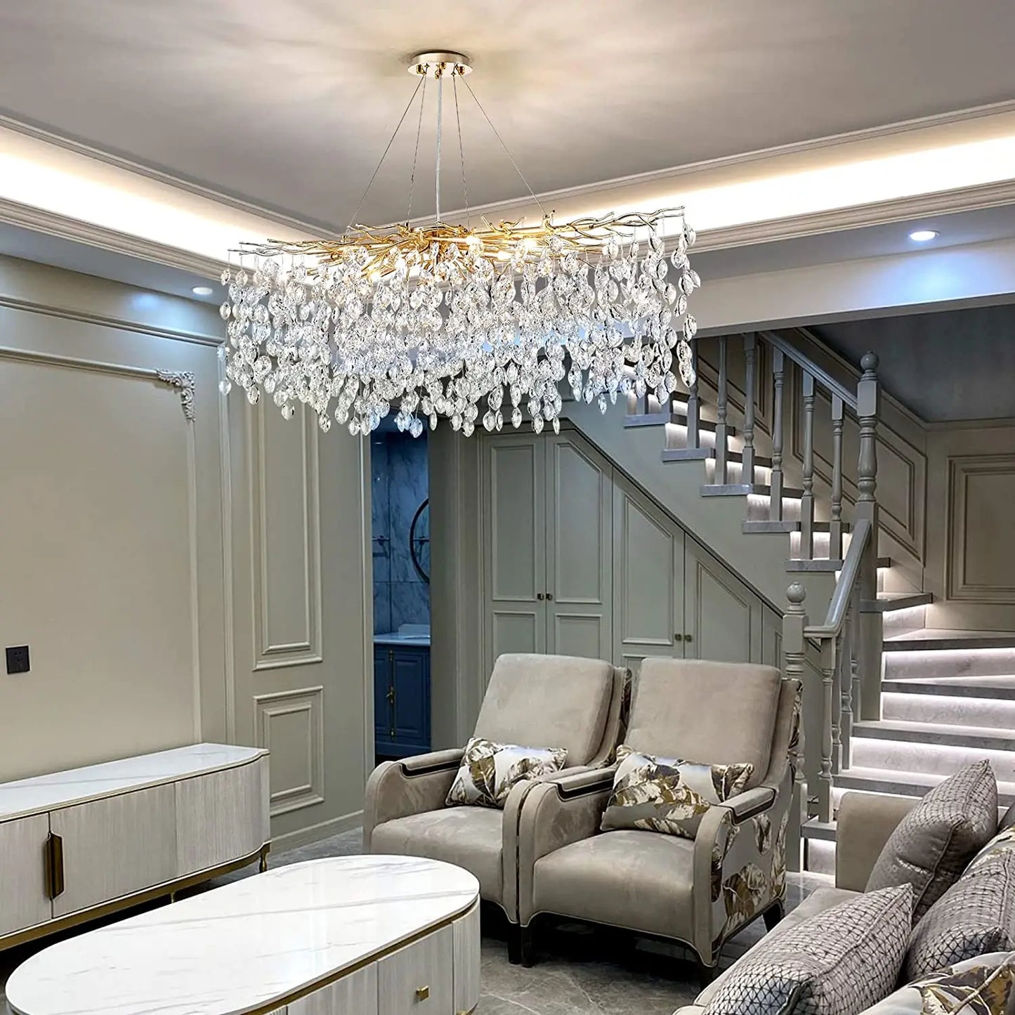 Unique Raindrop Ceiling Pendant Tree Branch Chandelier for a Stunning Dining Room Look