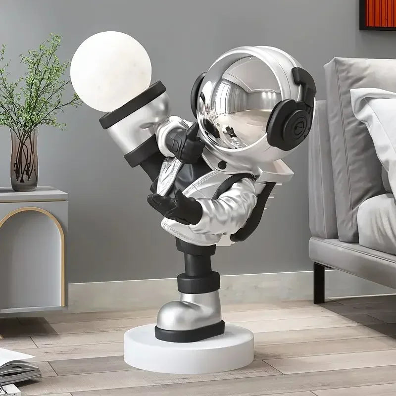 Kung Fu Astronaut Sculpture – Trendy Home Decoration for Foyer, Living Room & Bedroom