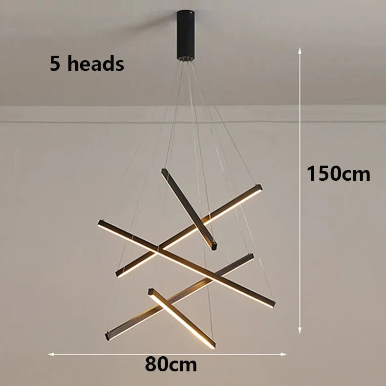 Modern Ceiling Chandelier Elegant Hanging Light Fixture for Dining & Living Room Decor