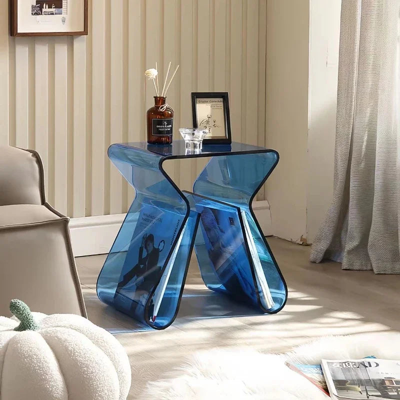 Elegant Acrylic Coffee Table: Light Luxury Transparent Side Table for Modern Homes & Small Apartments