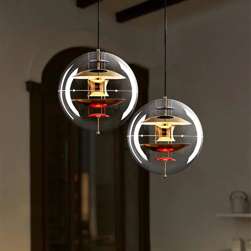 Danish Designer Planet Lamp – Nordic Art Pendant Light for Dining & Bedroom