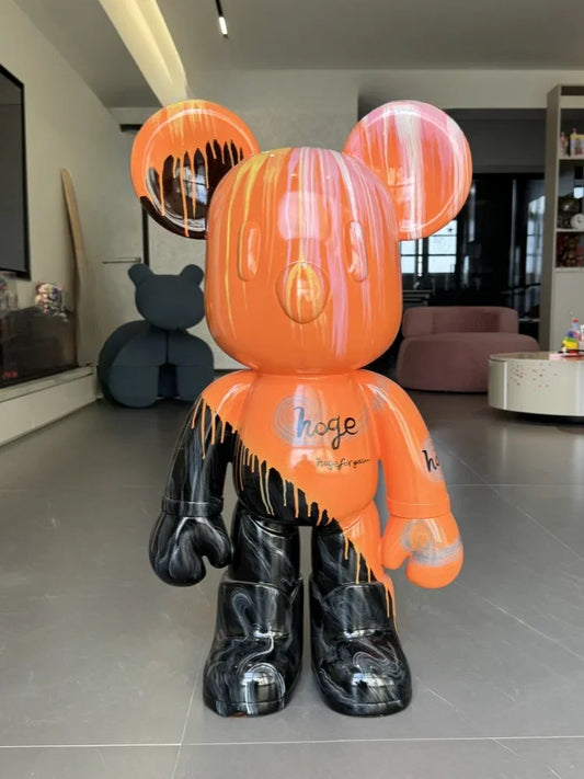 Creative Floor-Standing Violent Bear – Decorative Ornament for Home, Living Room & Porch