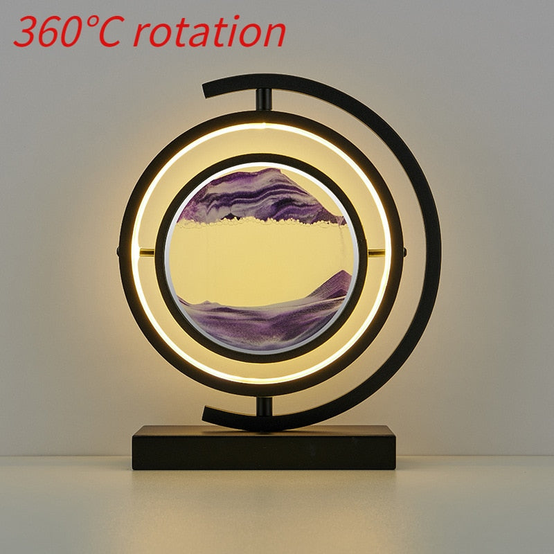 Luxurious LED Quicksand Table Lamp