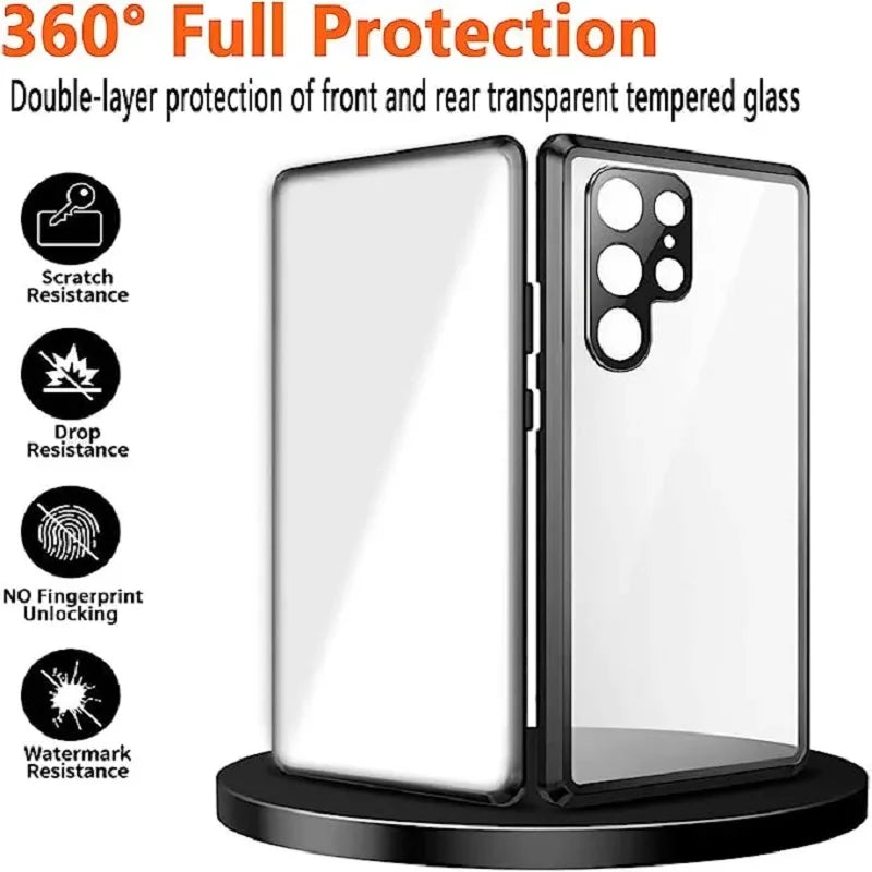 Anti Peep Magnetic 360° Samsung Galaxy S24 S23 S22 Ultra Case