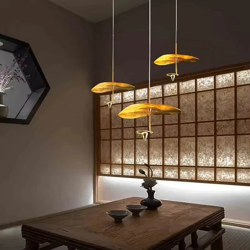 Luxury Art Décor Copper Chandelier – LED Hanging Lamp for Stylish Homes & Restaurants