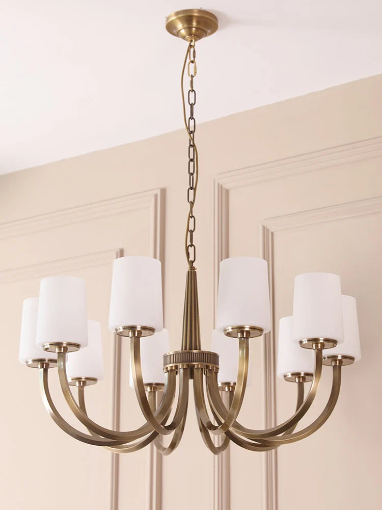 Chic All-Copper American Chandelier Perfect for Your Luxury Living Room, Dining Room, and Bedroom